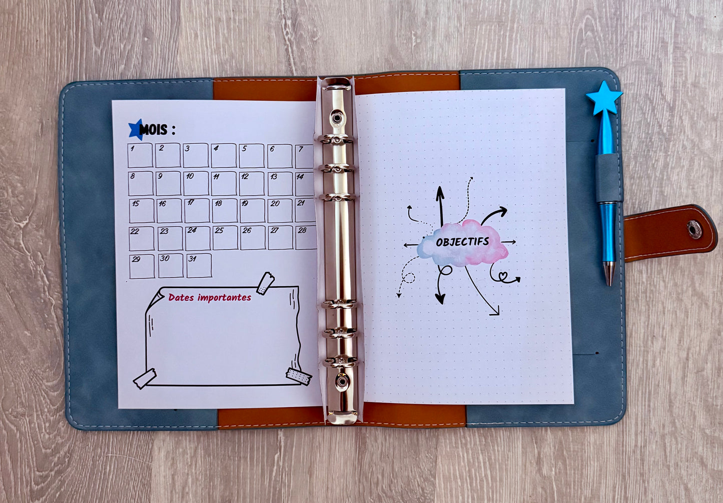 Kit de démarrage ⭐️ Classeur et fiches pour 3 mois