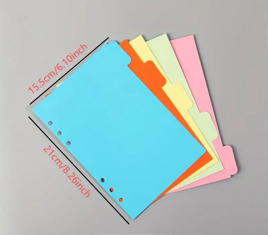 🗂️ Intercalaires A5 – Organise ton BuJo par thématique !