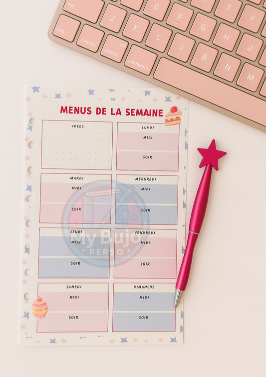 Bloc Menu de la Semaine – Organise tes repas avec plaisir 🤤