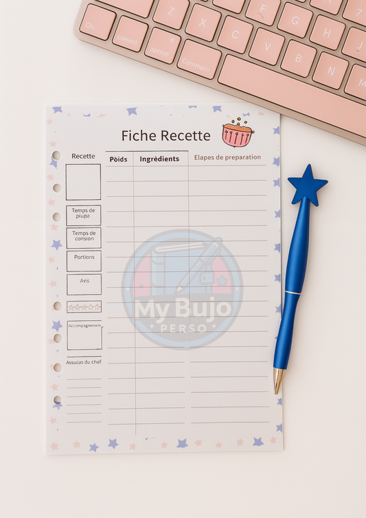 Bloc Recettes – Ta petite bibliothèque culinaire personnalisée