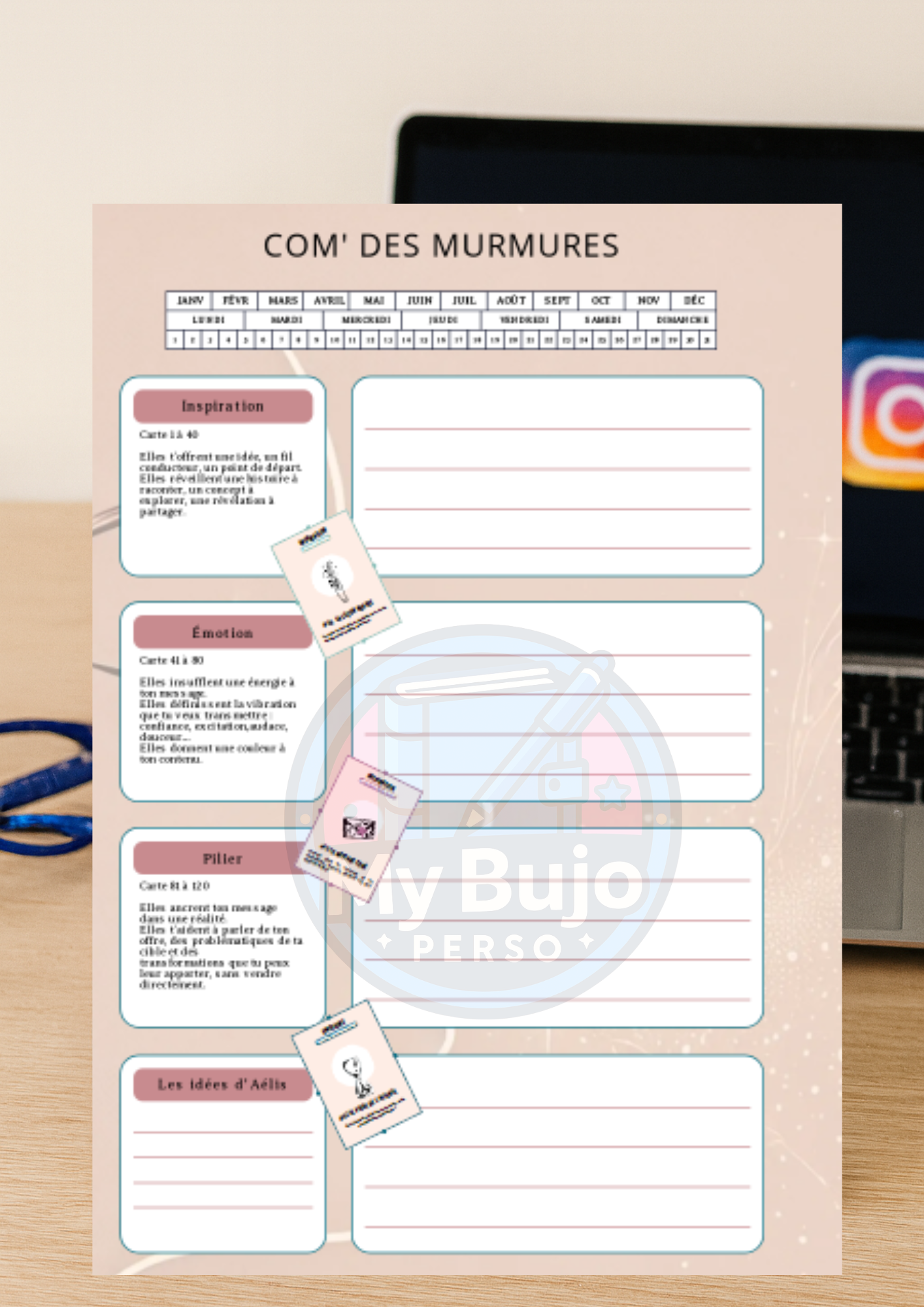 ✨ Recharge du bloc-notes – Com’ des murmures