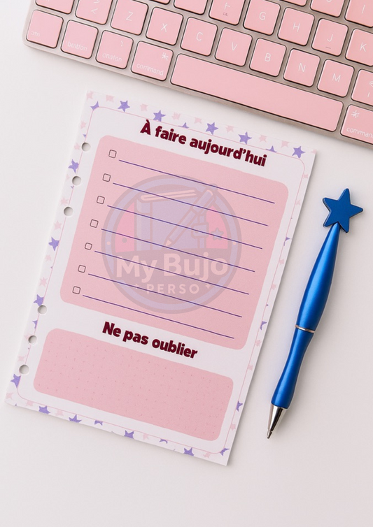 Bloc To-Do List – Pour ne rien oublier